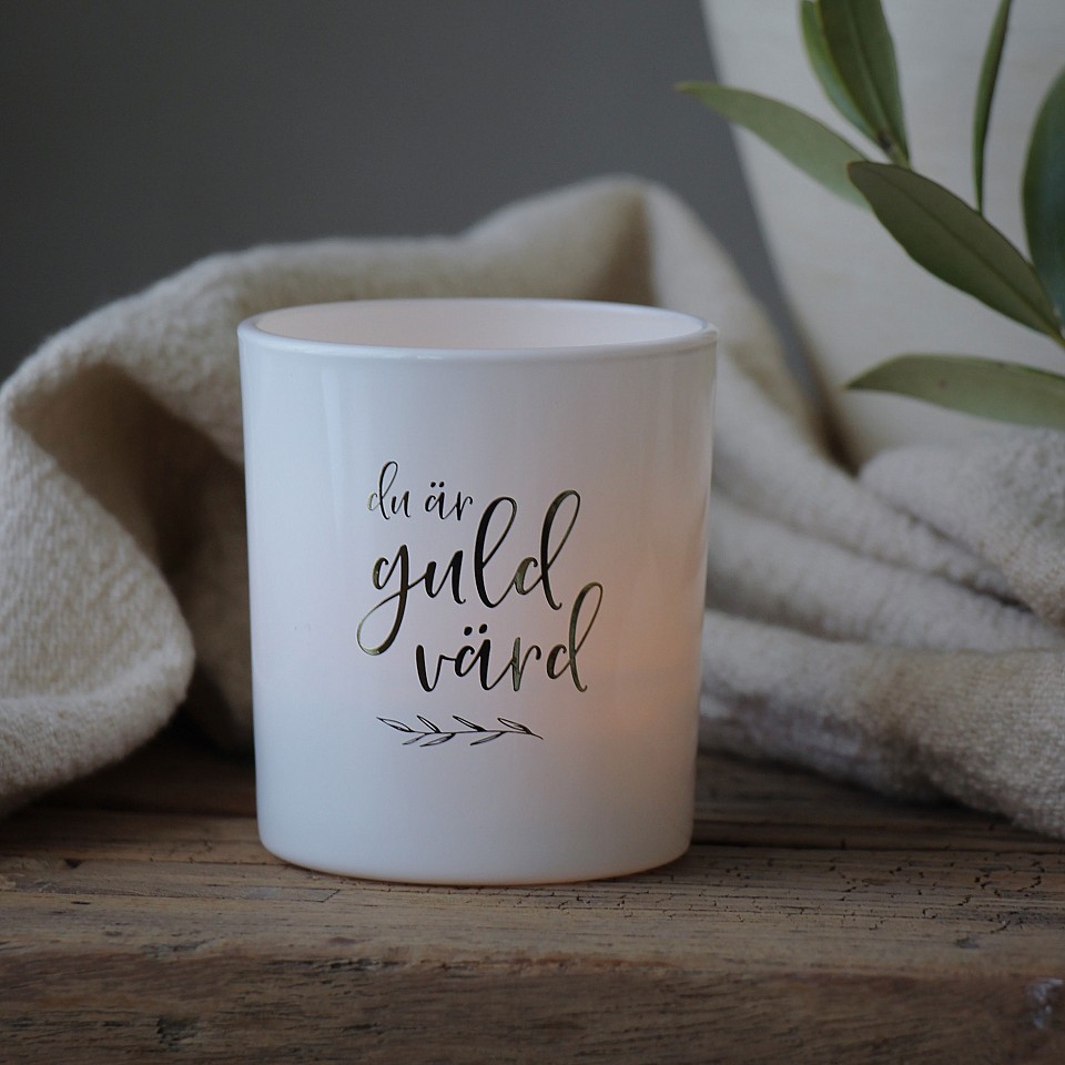 Majas Kerzenhalter Du är guld värd