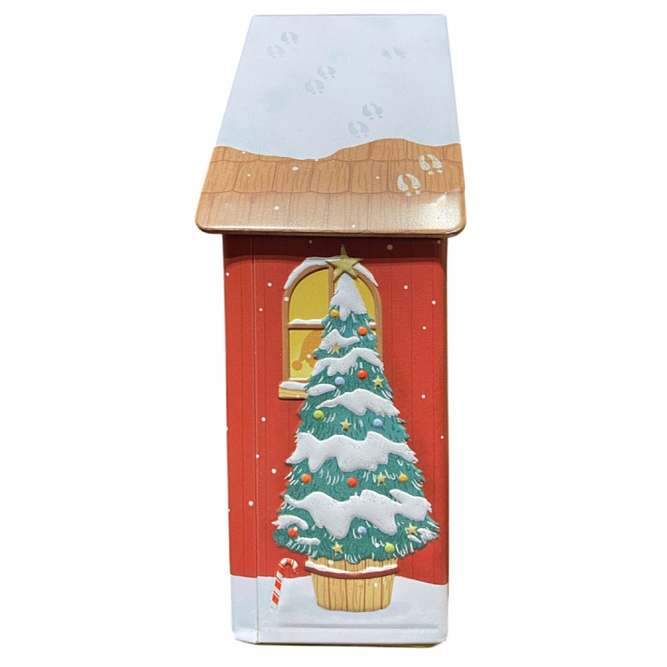 Tin Jar Music Box Santa’s Workshop