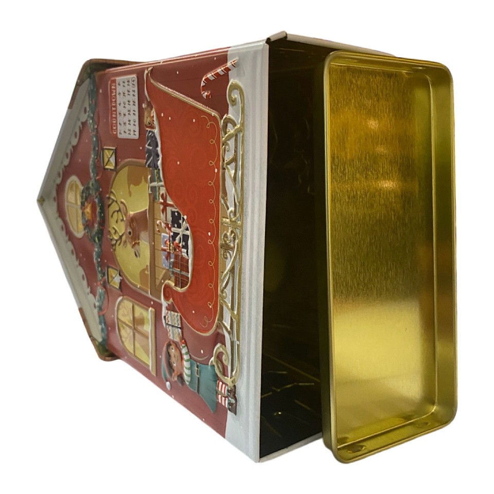 Tin Jar Music Box Santa’s Workshop