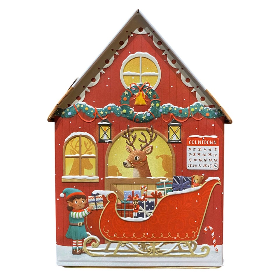 Tin Jar Music Box Santa’s Workshop