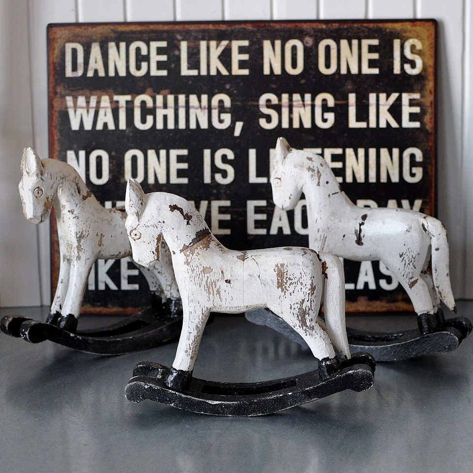 Rocking Horse TROJA XS - White