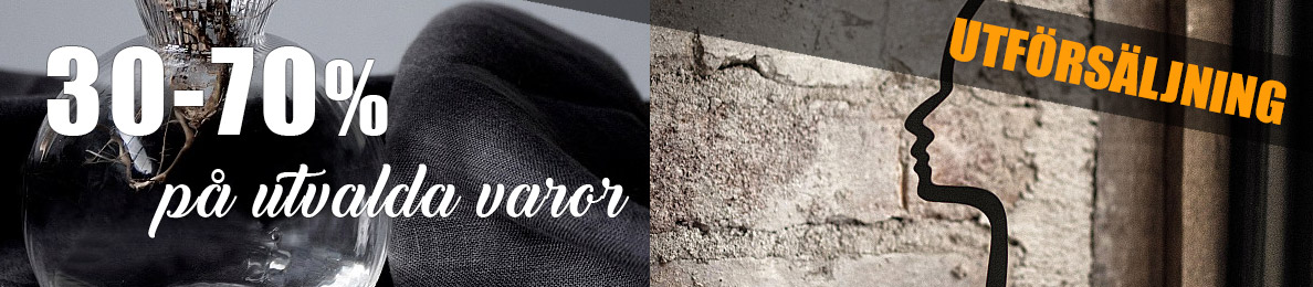 Utförsäljning 50-75% på utvalda varor